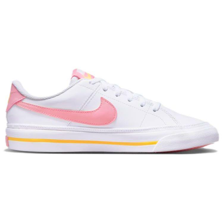 Nike Court Legacy GS Bílá Koralová Křída Dětské Tenisky Laserově Oranžová DA5380-118