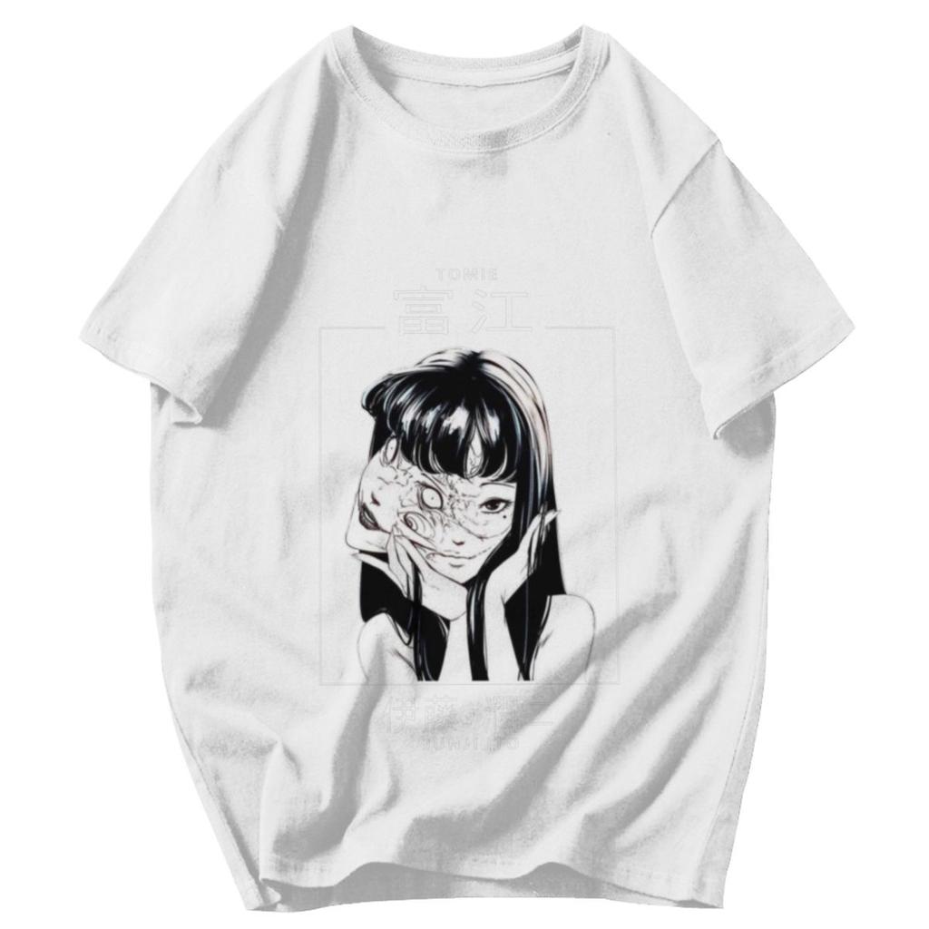 Herren T-Shirt Schönheit Tomie Junji Ito Horror Sommer Y2K Grafik-T-Shirts Unisex Kleidung T-Shirts