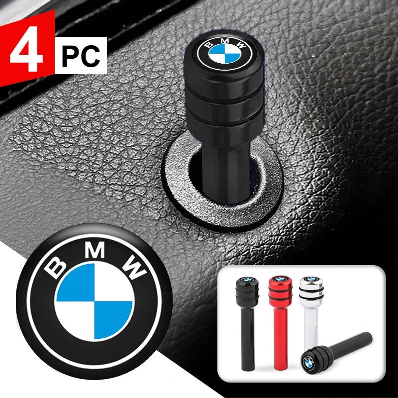 4Pcs Aluminum Alloy Car Door Lock Pins Security Rod Knob Cover For BMW M 50th Anniversary M5 E46 E90 F10 E39 E36 F20 E87 X1 X3 I GX6
