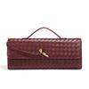 Woven Baguette Bag Fashionable Hand-Held Dinner Bag Versatile Single Shoulder Oblique Span Bag Women'S Niche High Sense