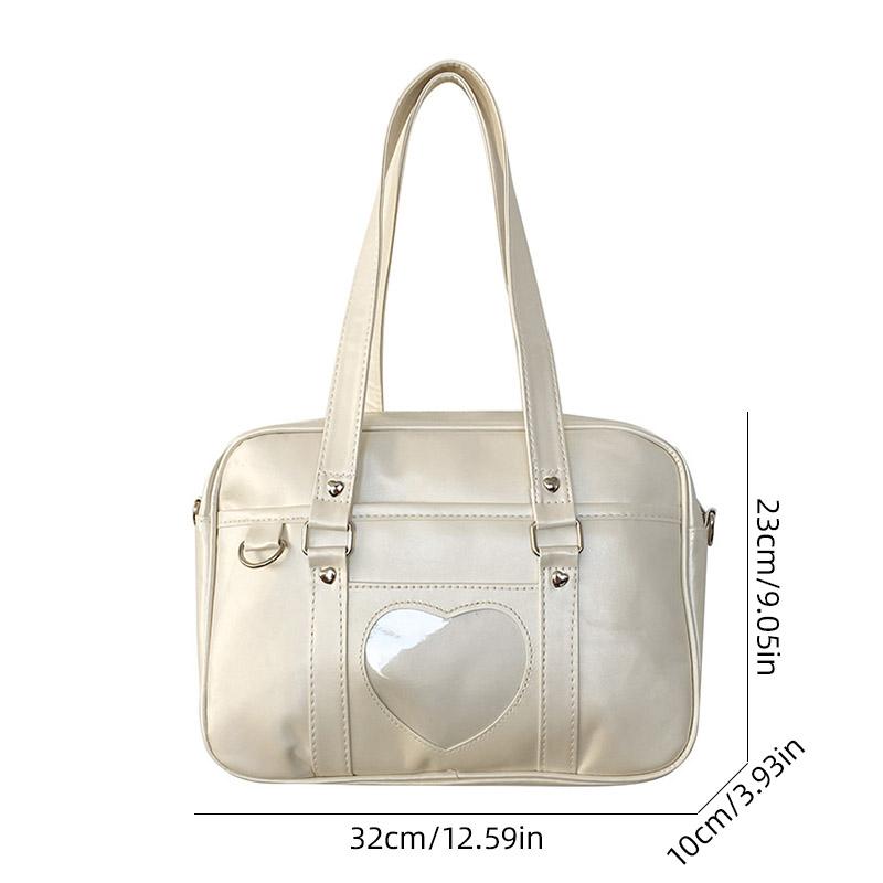 Japoniškas JK uniformos krepšys, krepšys per petį, kurjerių krepšys, studento krepšys, meilės elementas, PU moteriškas krepšys