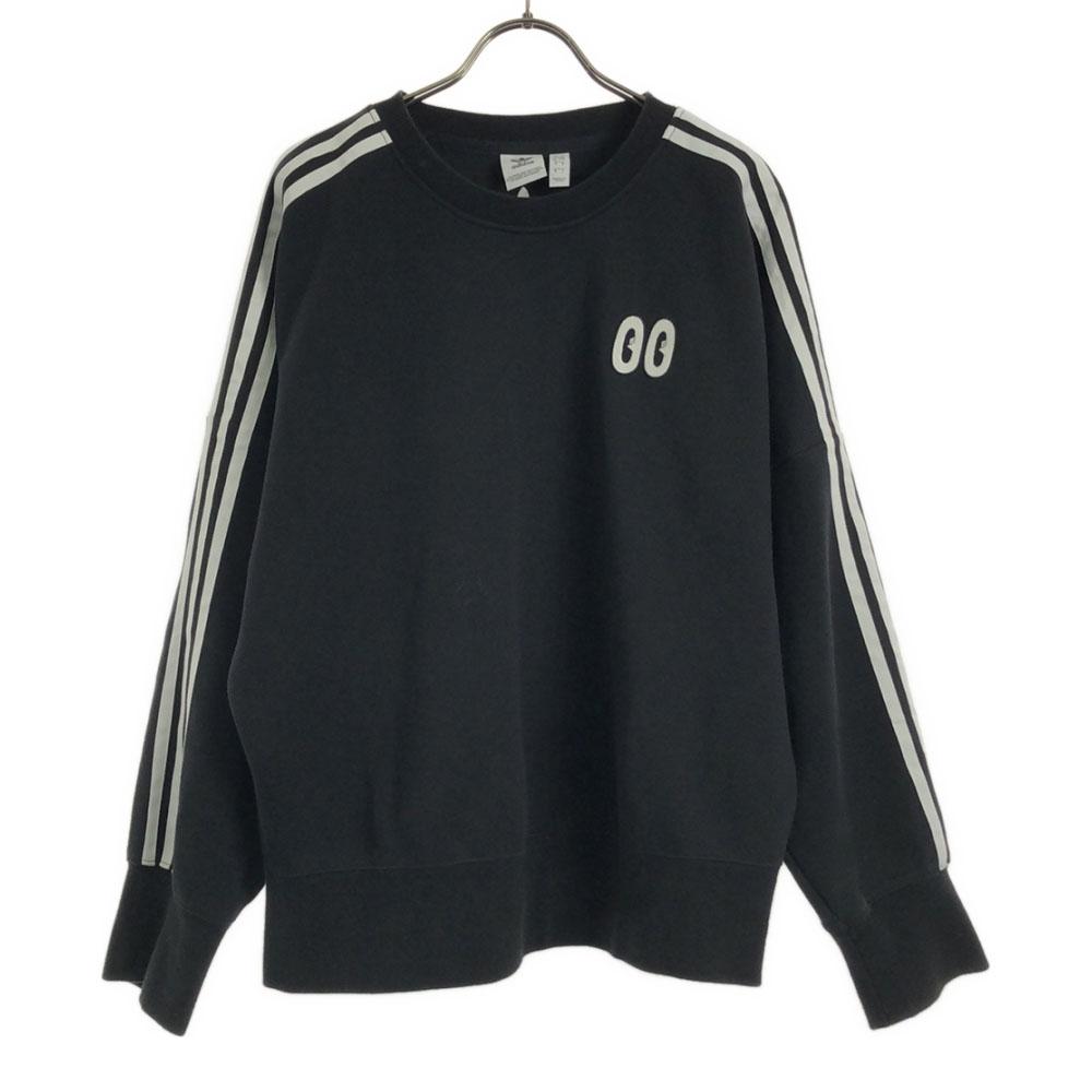 

adidas Вышитый логотип Трилистника Свитшот с длинным рукавом OT черный Женский Б/у