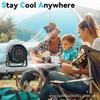 100 Speed Smart Electric Fan Bladeless Fan USB Charging Desktop Silent Wall Mounted Air Conditioner Table Fan For Office Camping