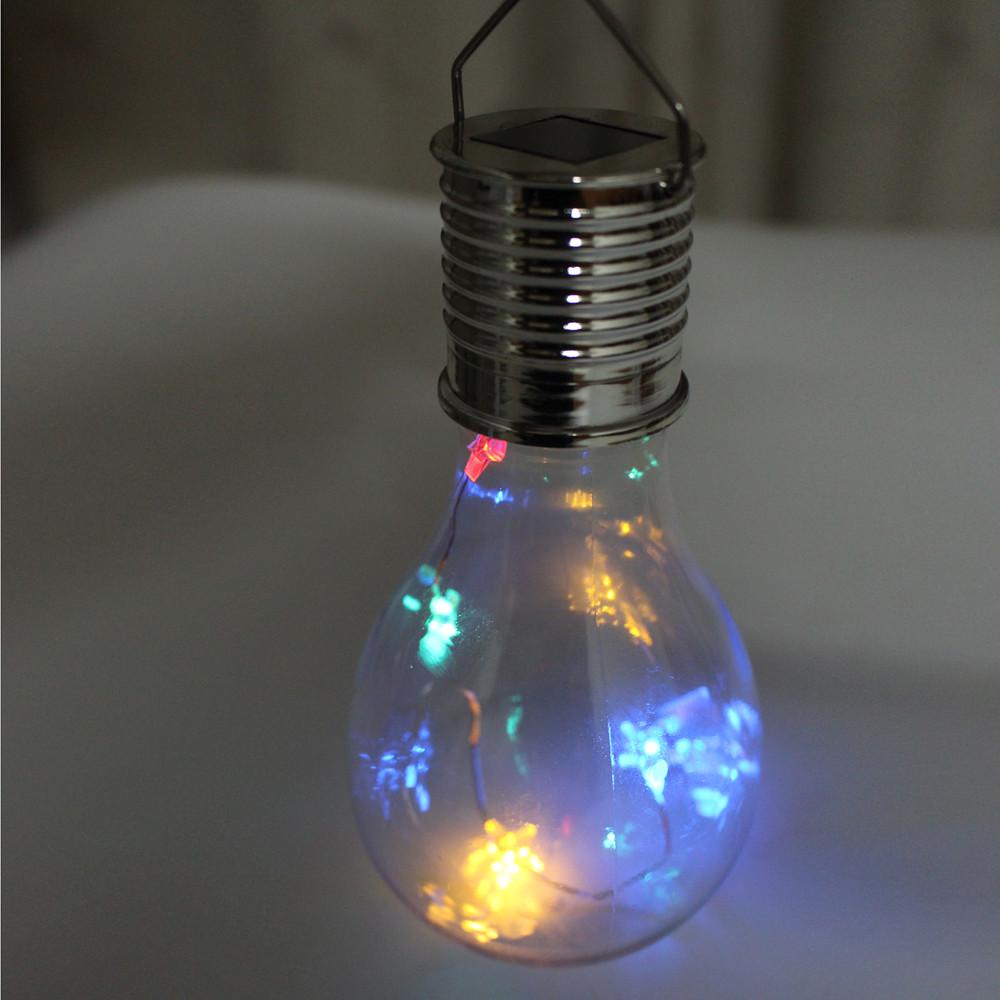 1PC Waterproof Solar Rotatable Outdoor Garden Camping Hanging LED Light Lamp Bulb