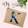 Gift for Her 26 Letter Printing Woman's Make Up Bags Handbags  Makeup Organizers Lovely Casual Travel Toiletry Bags Lipstick Bag