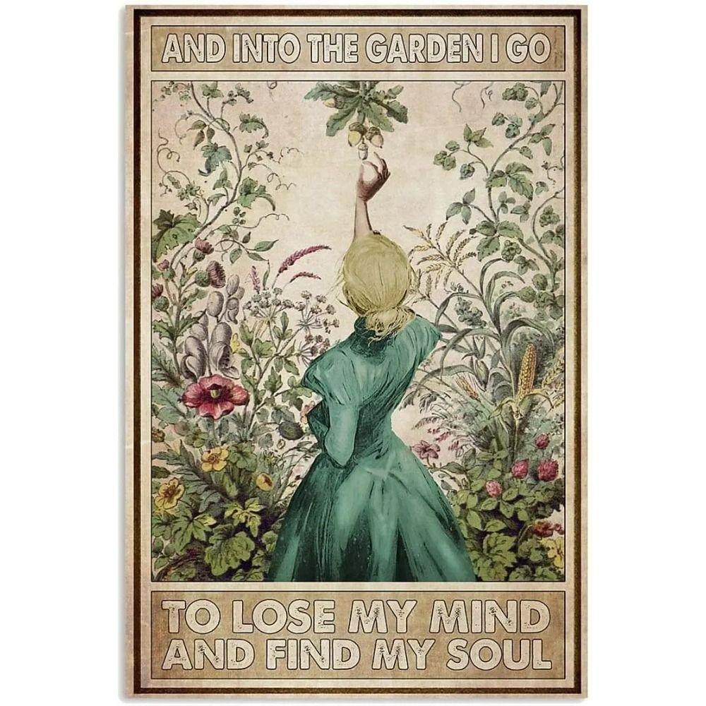 Vintage Alice in Wonderland Metal Tin Sign Kids Room Garage Man Cave Poster