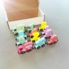Wooden Magnetic Train Digital Cognition Building Blocks Toddler Educational Early Learning Pull Along Toy