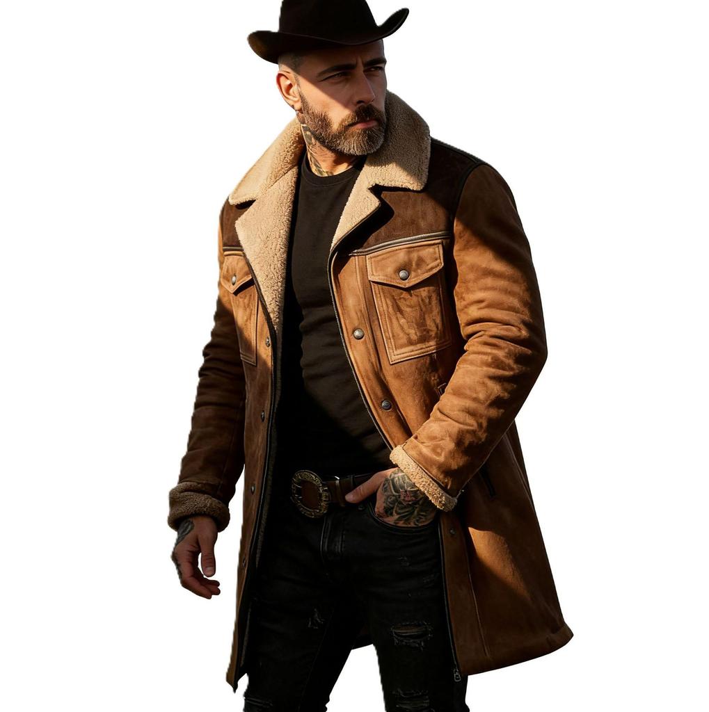 American Style Men's Retro Warm Jacket - 2025 Autumn/Winter Collection