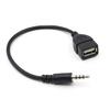 AUX To USB Adapter Sound  Music Car Stereos Male Plugs Jacking To USB Female Cord