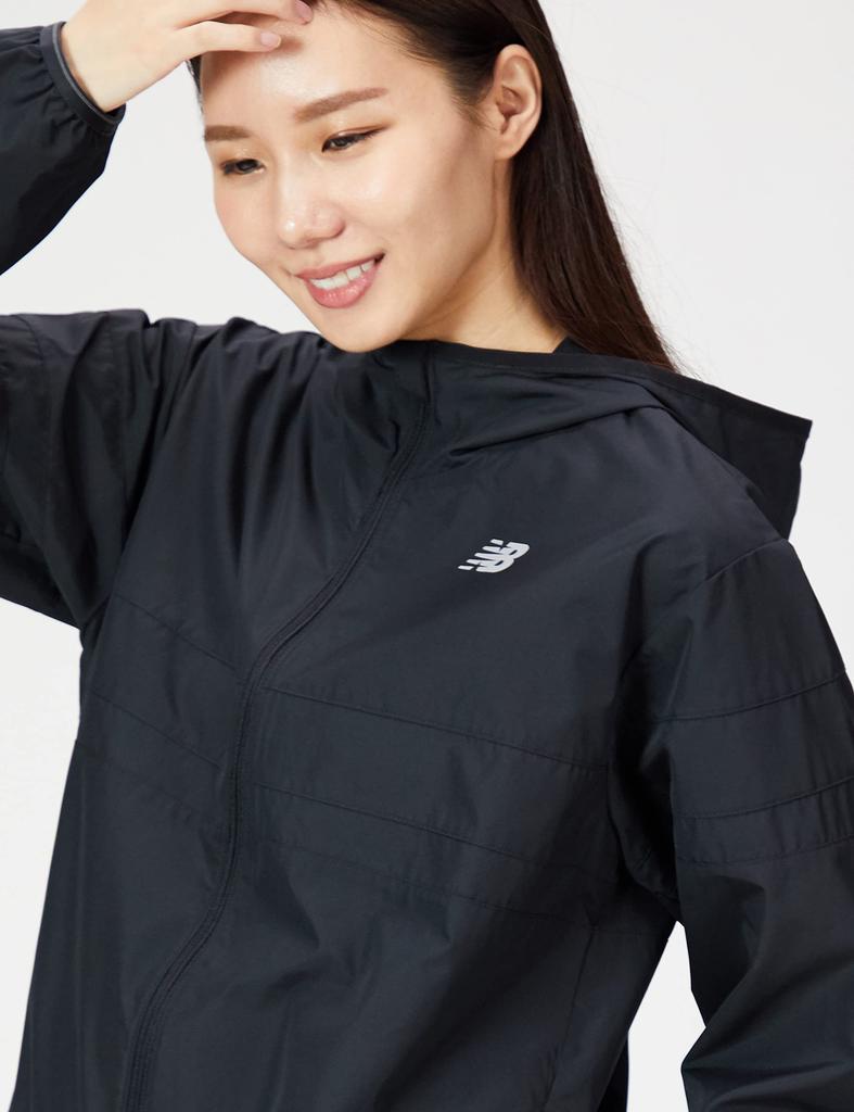 Accelerate Woven Hooded Jacket WJ23236 BK S [New Balance] Women's (Black)