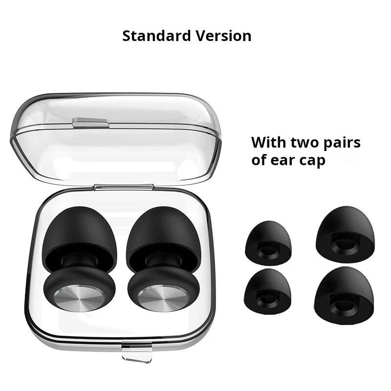 

Пулевидные беруши Портативные Спортивные, для Сна Звукоизоляция Шумоподавление Силиконовые Беруши Многоразовые Моющиеся чёрный