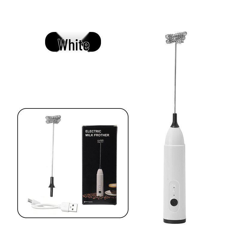 Portable Electric Milk Frother & Egg Beater - Ideal for Coffee & Baking