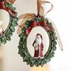 Angel Wood Horse Elder Christmas Tree Ornaments Resin Vintage Decorative Wreath Ornament Christmas Retro Decor Festive Pendant