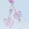 Cute Butterfly Mobile Decor Lovely Bag Pendant Handcrafted Keychain Pendant