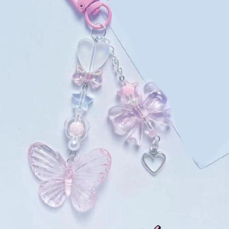 Cute Butterfly Mobile Decor Lovely Bag Pendant Handcrafted Keychain Pendant