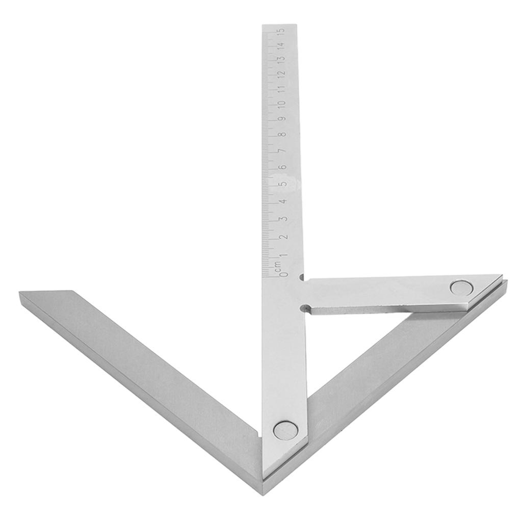 Center Angle Gauge Stainless Steel Centering Squares Gauges for Circular Plate 150x130mm