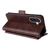For Samsung Galaxy A55 5G Leather Case Magnetic Closure Wallet Stand Phone Cover with Crossbody Strap