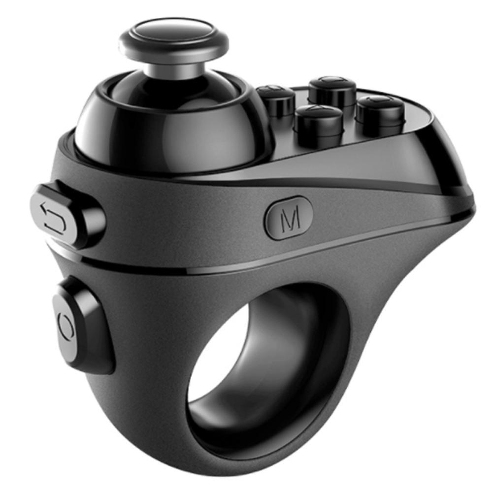 VR Пульт управления Геймпад R1 Форма кольца Bluetooth Беспроводной Джойстик Адаптер Мини Мышь для пальца для iPhone Android телефона чёрный