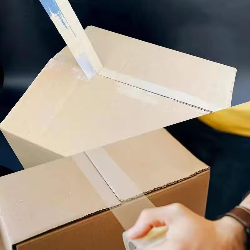 1 Roll of Transparent Tape of Plastic High Viscosity Sealing Tape Sealing Large Thickening and Widening Express Packaging Tape