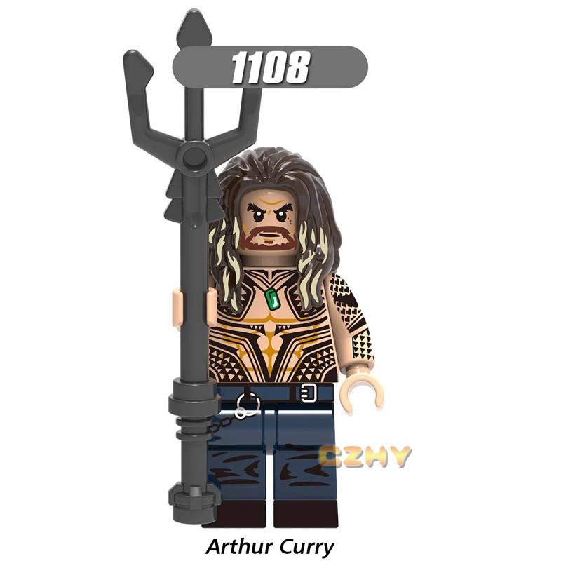 Aquaman Yapı Taşları Minifigürler Süper Kahramanlar Tuğlalar Oyuncak Setleri DC Comics Batman Ailesi X0237