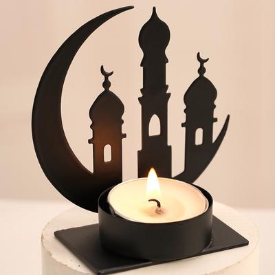 Ramadan Decoration Candle Holder Ramadan Candlestick Ornament Ramadan Candle Holder Islam Muslim Party Decor Desk Accessorie