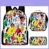 Set de Mochila de Estrella de Fútbol Messi con Material de Nylon para Uso Escolar y Almacenamiento