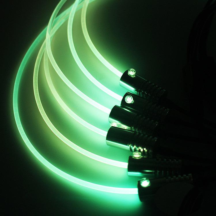 1.5W 12V LED Fiber Optic Car Light - Seven-Color Ambient Mini Strip