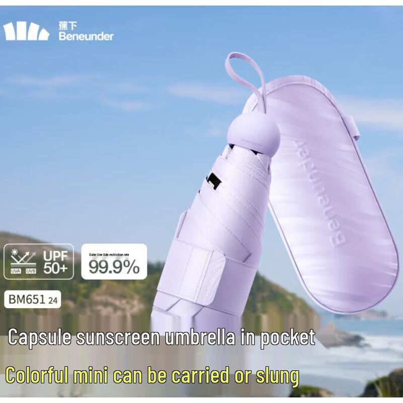 Beneunder UV Protection Capsule Folding Umbrella