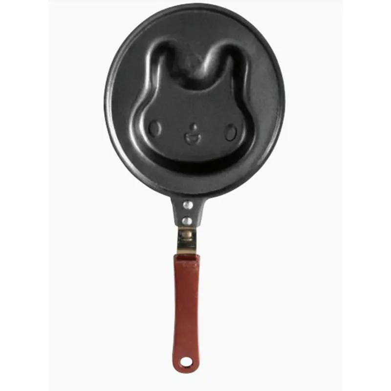 Cartoon Mini Frying Pan Flat Bottomed Pan Creative Non Stick Pan Household Breakfast Pan Animal Shaped Heart-Shaped Frying Pan YLE475