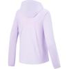 Li Ning Sports Casual Simple Solid Color Hooded Zip-Up Sweatshirt Women Sweatshirt Purple AWDU668-4