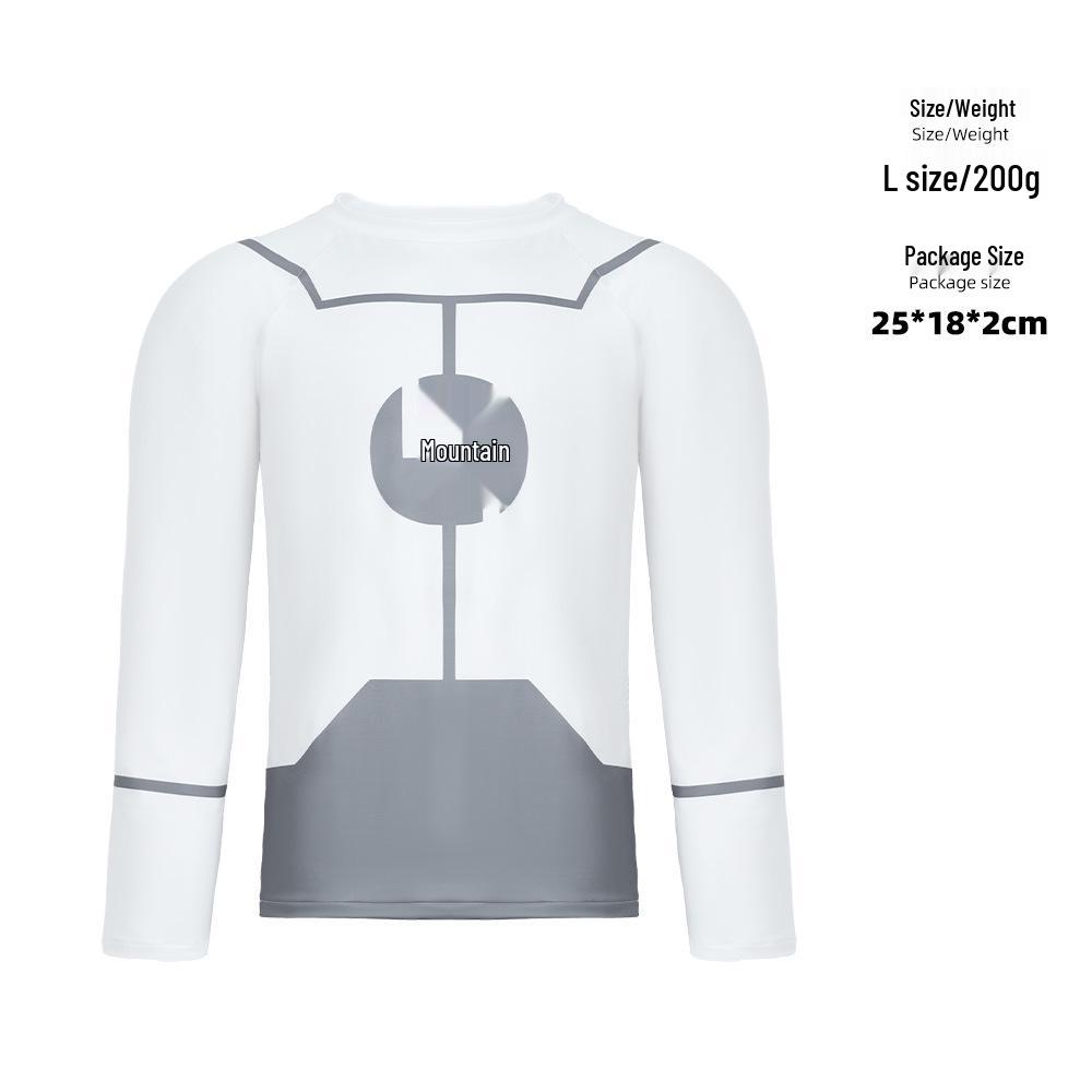 Seria Erou Invincibil Tricou Cosplay cu Uscare Rapidă pentru Adulți, Mânecă Lungă/Scurtă, Body Sport Fitness Strâmt