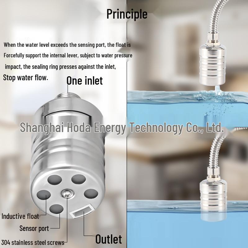 Automatic Stainless Steel Water Level Controller with Float Valve and Switch, NPT Thread