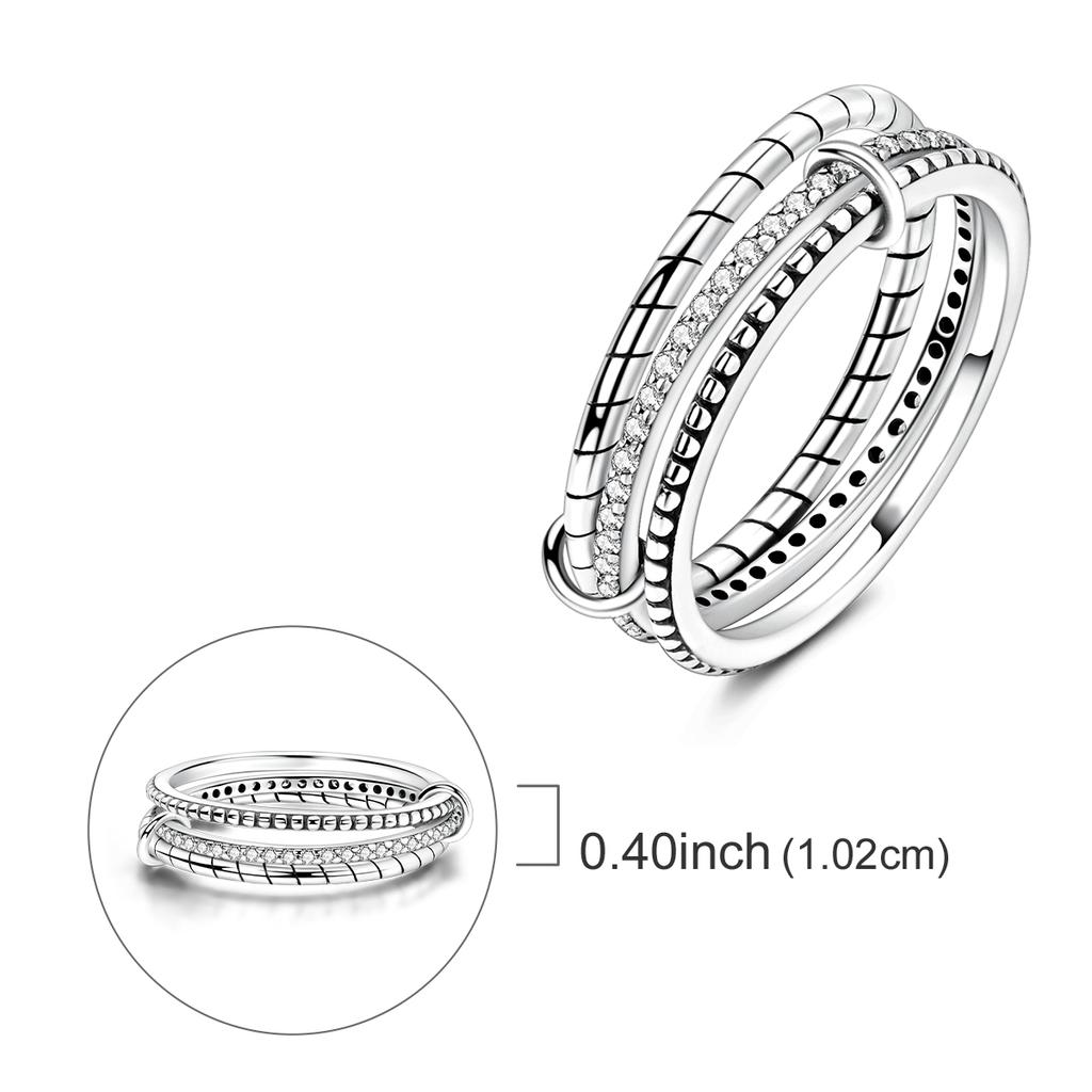 Original Design 925 Silver Blue Zircon For Ring Fit Women Wedding Wedding Wedding Engagement Silver Gift