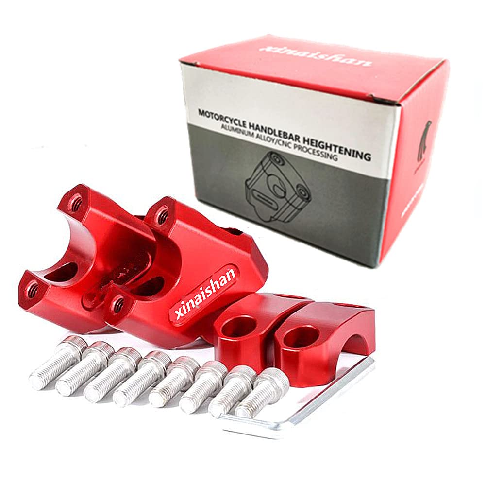 xinaishan Motorcycle Handlebar Riser Motorcycle Handlebar Riser Handle Post 0.9 inch (22 mm) /