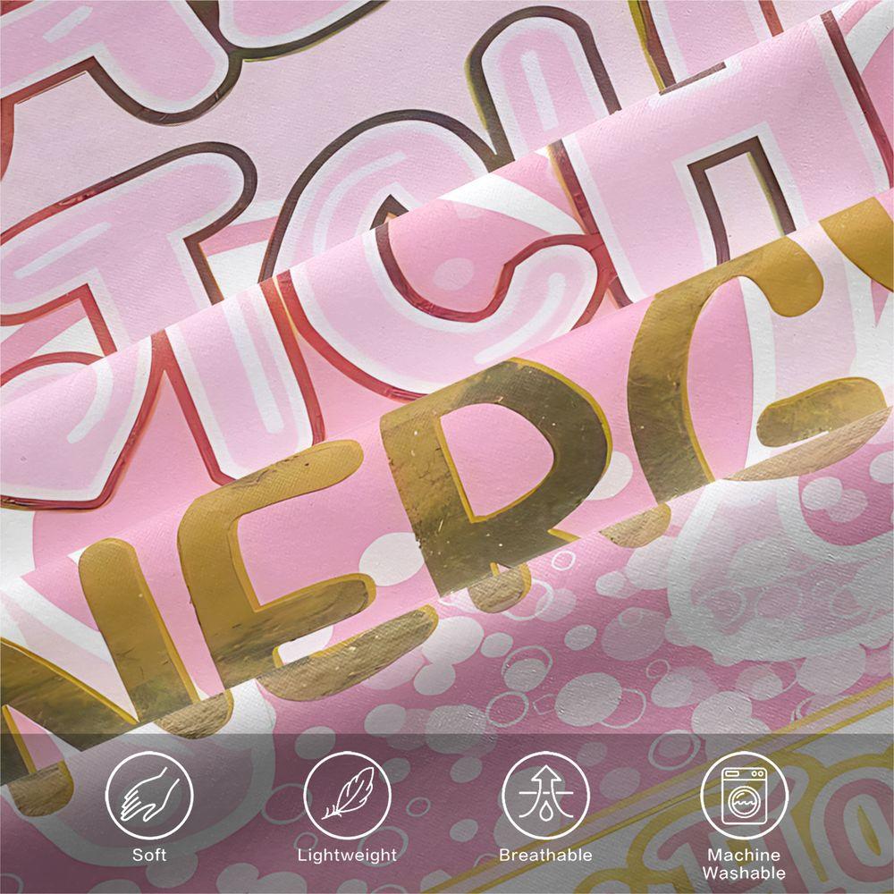 2/3Pcs Pink Aesthetic Bad Btch Energy Duvet Cover Set (1 Duvet Cover & 1/2 Pillowcase) Soft BAD Bedding Set for Bedroom Decor