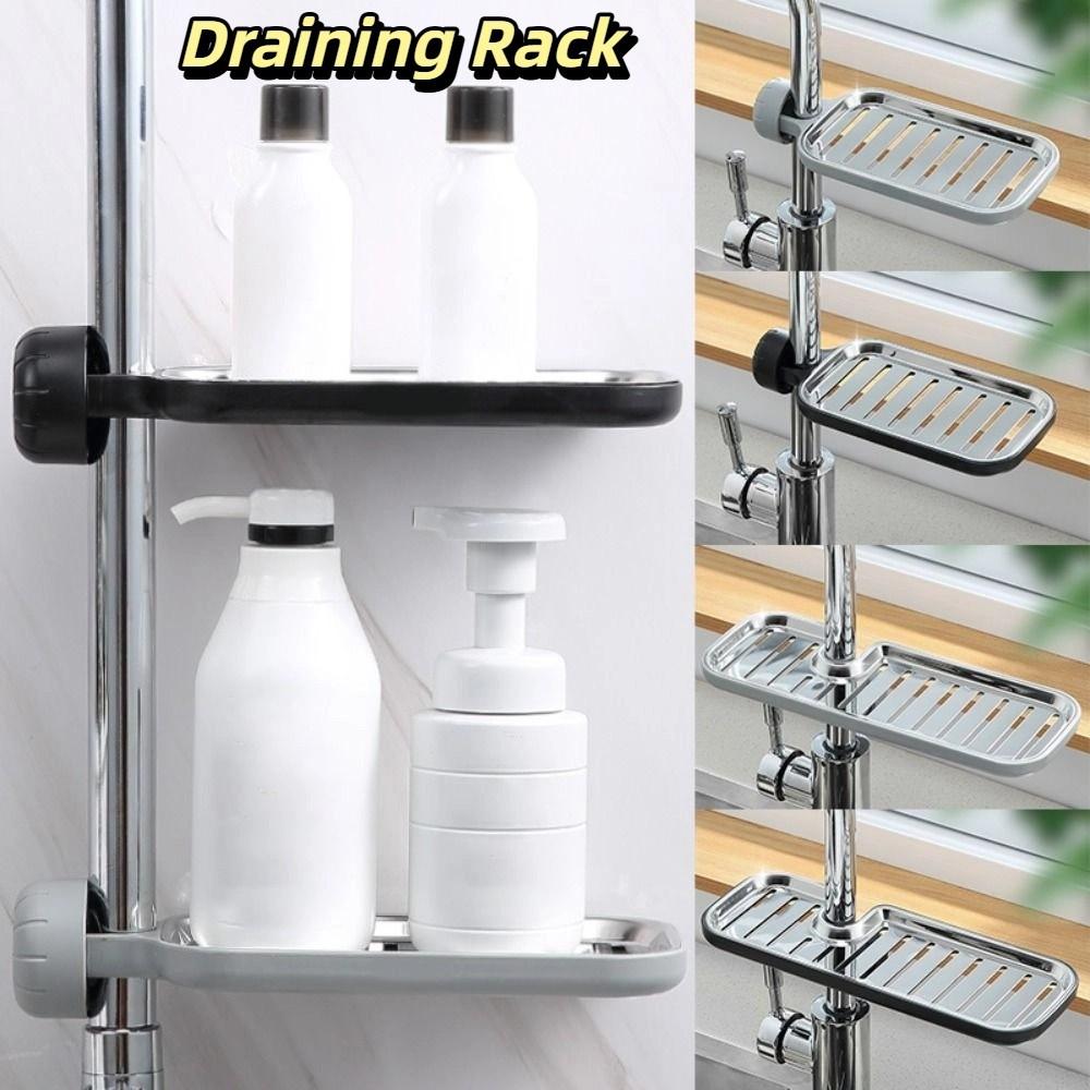 Adjustable Faucet Rack Anti-Rust Draining Rack Soap Box Sink Rack  Dish Cloth Storage