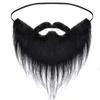 Realistic Halloween Fake Mustache Artificia Realistic Fake Beard Pirate Play   Prom