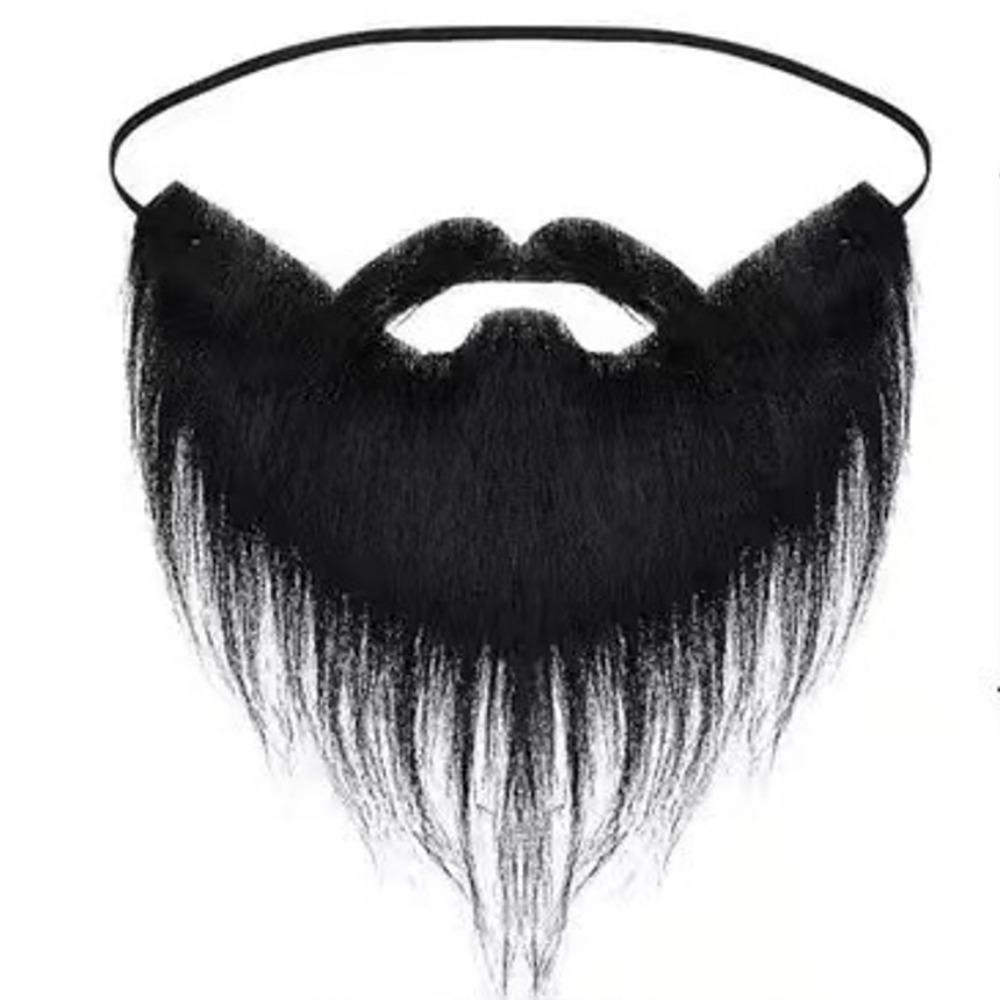 Realistic Halloween Fake Mustache Artificia Realistic Fake Beard Pirate Play   Prom