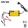 12V 3A Car Battery Charger LED Display 100-240V EU US Smart Car Motorcycle Charger For 12V 2AH-20AH Lead-acid Battery NEW N2G5
