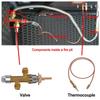 Propane Fire Control Safety Controller Wear-resistant Valve Assembly Kit Push Button Ignition Set Liquefied Heater