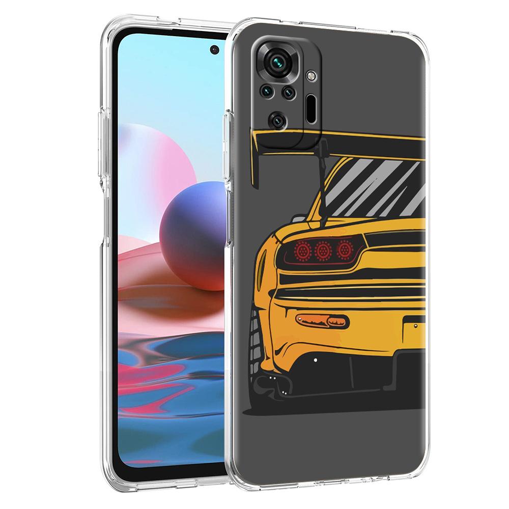 Phone Case For Xiaomi Redmi Note 15 14 5G 13 12 10 11 Pro Plus 4G 14C 13C 12C Soft TPU Cover Japan JDM Sports Cars Comic