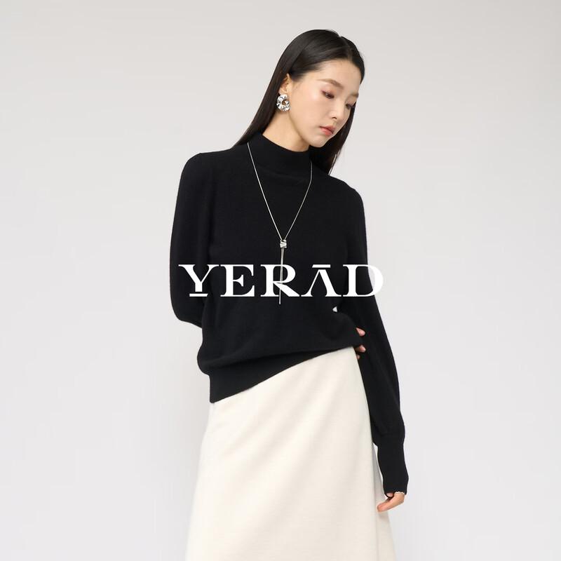 Yalida Women s Mock Neck Cashmere Wool Blend Sweater XL