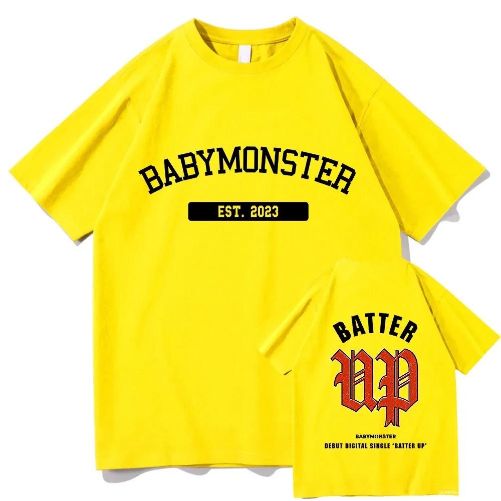 

Babymonster Batter Up T Shirts Baby Monster Men/Women T Shirt Aesthetic T-Shirt Unisex High Quality Tees Vintage Clothes L
