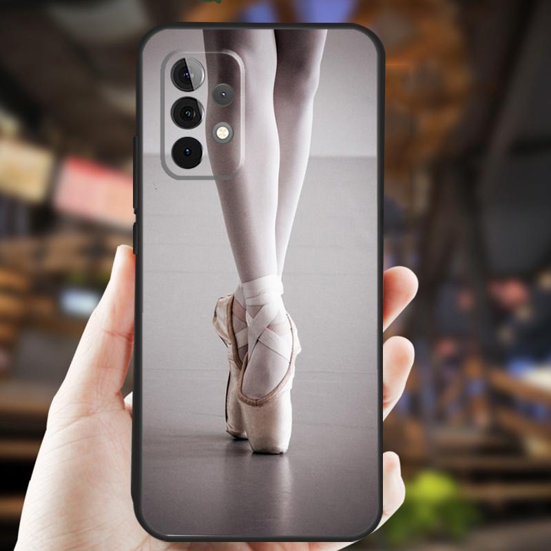Ballet Shoes Case For Samsung Galaxy A26 A54 A14 A36 A16 A33 A56 A15 A55 A53 A35 A22 A32 A52 A34 A05 A06