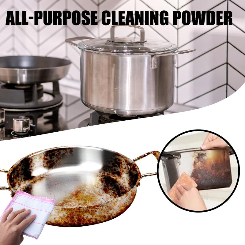Kitchen Grease Remover Foam Cleaning Powder Multi Function Rust Removal Solution Heavy Oil Stain Clean Kitchenware
