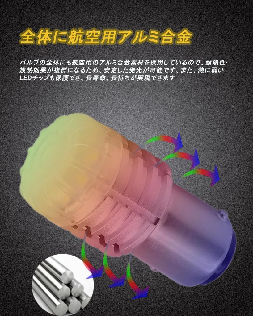 -24V S25 Dvouvláknová žárovka, Bílá, Ultra Jasná LED, 180° Kroků, 180 Stupňů (1157 BAY15D,