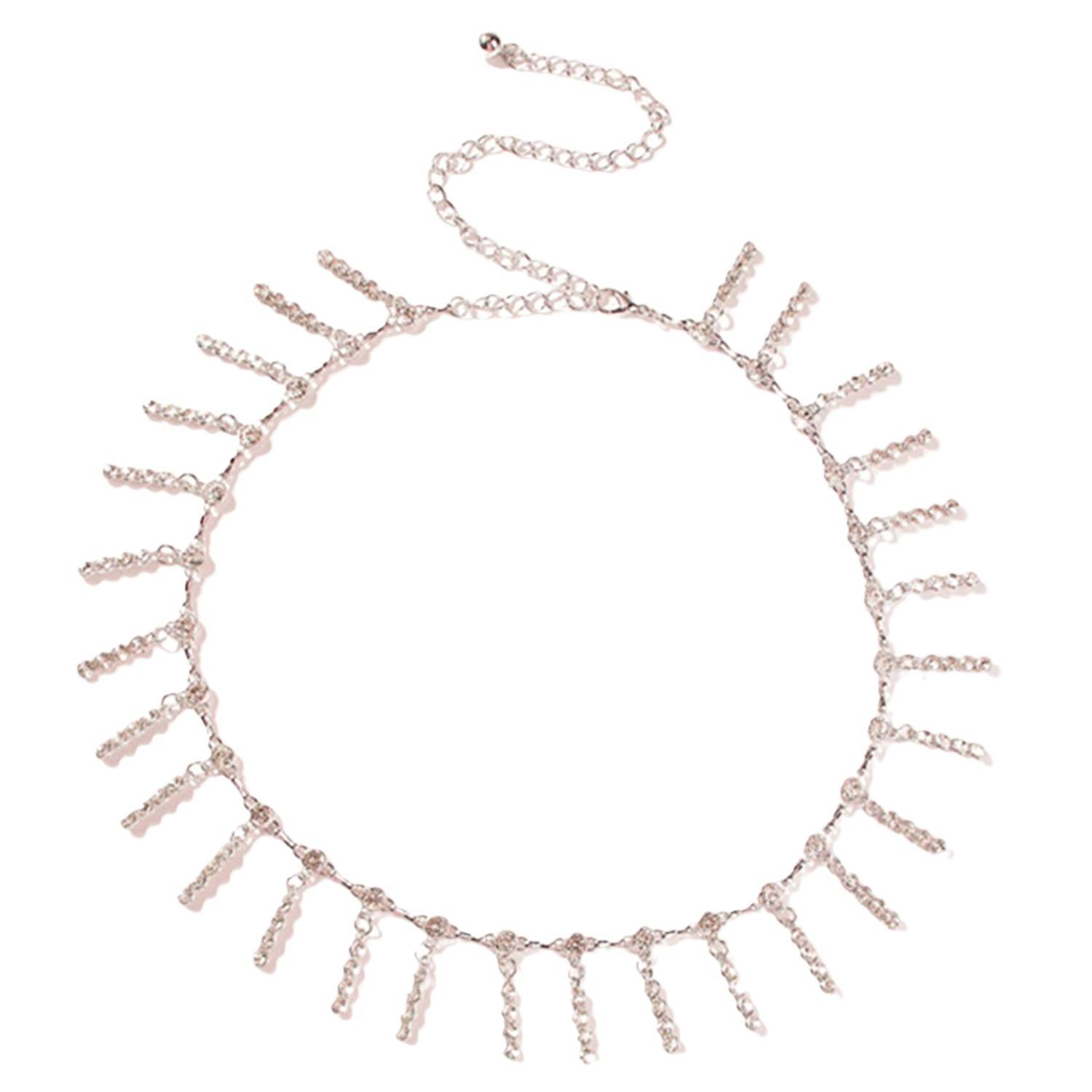 

Новое универсальное платье на весну и лето с поясом, инкрустированное бриллиантами в виде капель воды, аксессуары для украшения вечеринки, поясная цепочка