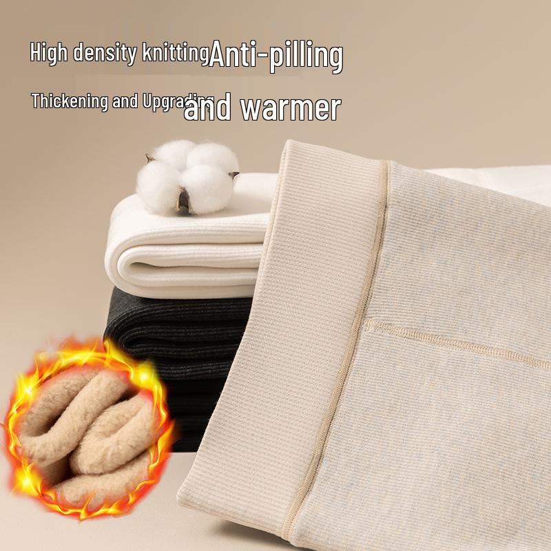 Girls' Super Thick Cotton Striped Leggings - Warm, Extra Thick Tights for Autumn & Winter