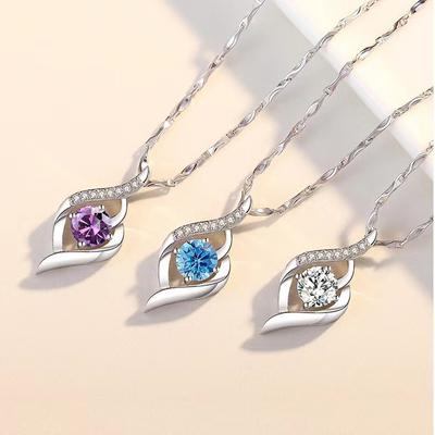 Diamond-in Pendant for Women Japanese and Korean Style Light Luxury Simple Neck Pendant Valentine's Day Gift