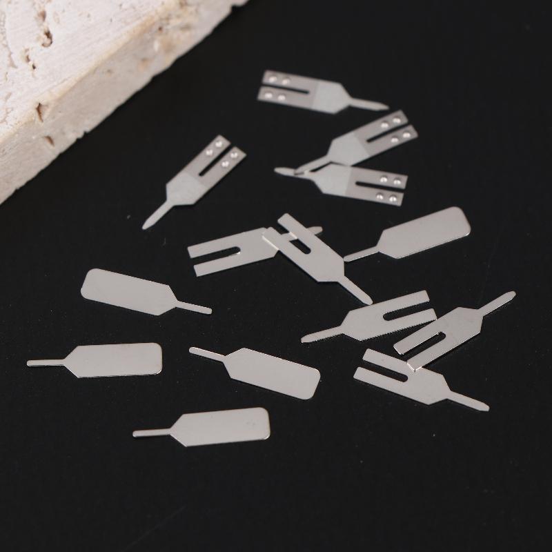 100Pcs Stainless Steel Battery Spot Welding Pads Positive And Negative Pole Connection Pads Battery Pins